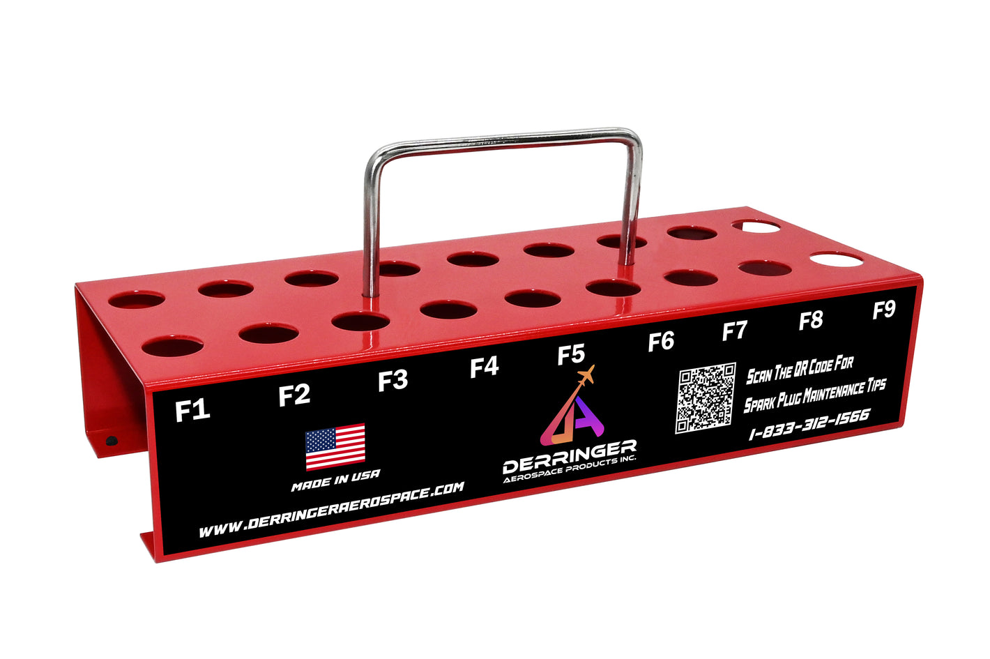 18-Hole Spark Plug Tray – Perfect for Radial Engines